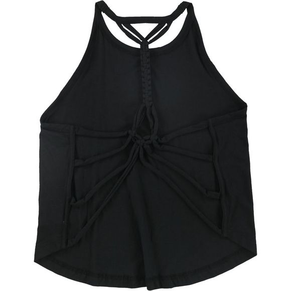 Free People Womens Braided Tank Top, Black, NWT - Picture 2 of 2